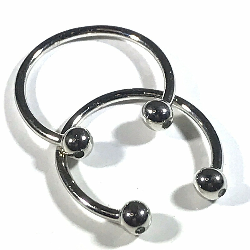 NEW La Soula Silver Stackable Two-Diamond Rings - Picture 4 of 7